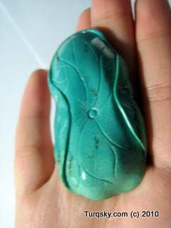 Blue Turquoise LuoHan Pendant 21.2 grams