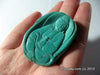 Blue Turquoise LuoHan Pendant 19.6 grams