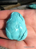 Blue Turquoise GuanYin Pendant 15.6 grams