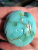 Blue Turquoise Laughing Buddha Pendant 40.1 grams