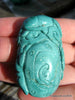 Blue Turquoise Kirin Lying on Green Calabash Pendant 22.4 grams