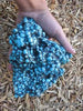 Natural turquoise stone 2.2 pounds with redwood stand