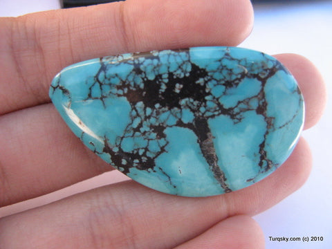 Natural blue turquoise cabochon 10.3 grams
