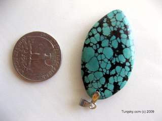 Heart Shape Natural turquoise pendant 7.7 grams