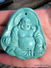 Blue Turquoise Laughing Buddha Pendant 31.6 grams