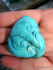 Blue Turquoise Laughing Buddha Pendant 16.2 grams