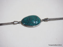 Natural turquoise bracelet 6.7 inches
