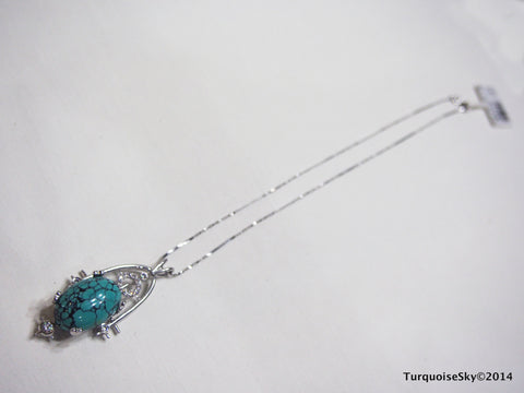 Natural turquoise necklace