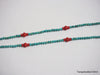 Natural turquoise necklace 24 inches