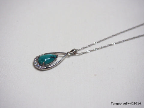 Natural turquoise necklace