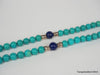 Blue Natural turquoise necklace 40 inches