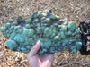Natural turquoise stone 2.4 pounds with redwood stand