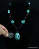 Blue Natural turquoise necklace 30 inches
