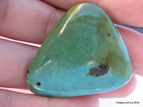Natural green turquoise cabochon 9.2 grams
