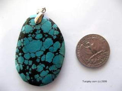 Natural turquoise pendant 15.1 grams