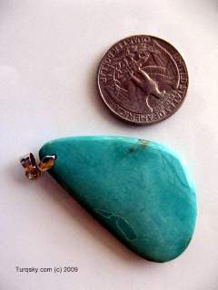 Heart-Shaped Natural turquoise pendant 8.3 grams