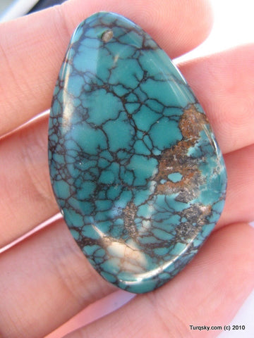 Natural blue turquoise cabochon 10.6 grams