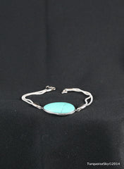 Natural turquoise bracelet 7 inches